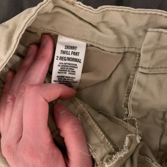 Aeropostale Beige Khaki pants size 2 Regular length - Picture 5 of 15